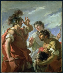 Caesar před Alexandrií, 1724-25 od Giovanni Antonio Pellegrini