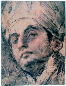 Portrétní studie, c1676-1727 od Giovanni Antonio Pellegrini