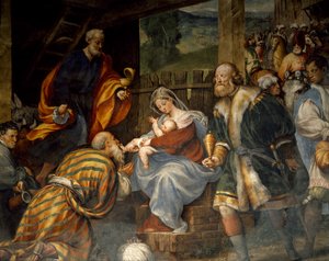 Klanění tří králů od Giovanni Antonio Pordenone