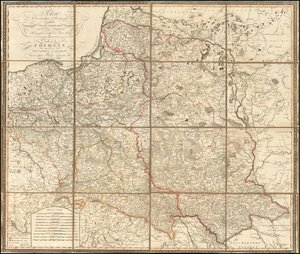Mapa Polska z roku 1807 od Giovanni Antonio Rizzi Zannoni