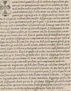 Příklad recammi, titulní strana vzadu, 1530.