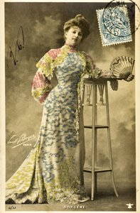 Pohlednice: Portrét Arlette Dorgere / Nee Anna Mathilde Irma Jouve (1880 - 1965), komik, tanečnice a zpěvačka