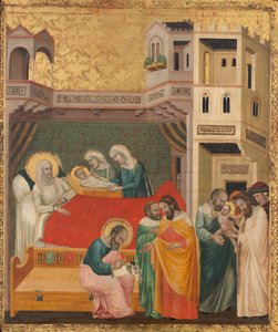 Narození, pojmenování a obřízka svatého Jana Křtitele, c. 1335.