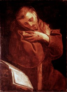 Svatý Francois z Assisi v modlitební malbě od Giovana (Giovanniho) Battisty Crespi dit Il Cerano (kolem 1575-1632) Neapol, Pio Monte della Misericordia