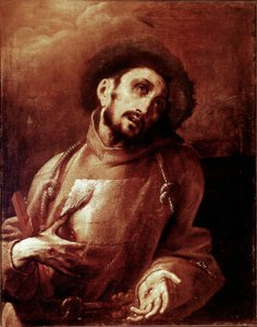 Svatý Francois z Assisi v extázi Malba Giovana (Giovanniho) Battista Crespi dit Il Cerano (asi 1575-1632) Rozměr.93,5x74 cm Milán, Brera Art Gallery