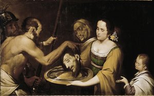 Salome s hlavou svatého Jana Křtitele (olej na plátně