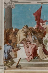Palazzina (Malá budova), vstupní hala: "Obět Ifigenie", detail od Giovanni Battista Tiepolo