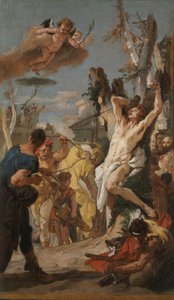 Studie na "Mučednictví svatého Šebestiána" od Giovanni Battista Tiepolo