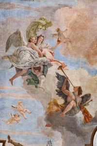 Světlo inteligence překonává temnotu nevědomosti (detail) od Giovanni Battista Tiepolo