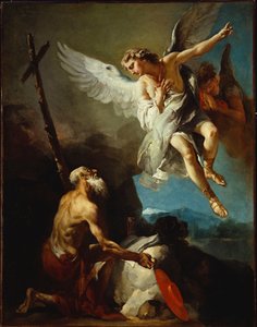 Vidění sv. Jeronýma (olej na plátně) od Giovanni Battista Tiepolo