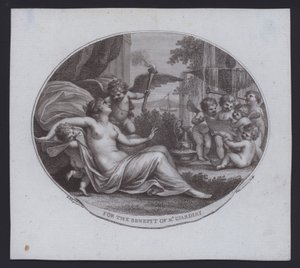 Benefiční vstupenka pro italského houslistu, skladatele a operního impresária Felice de Giardini od Giovanni Battista (after) Cipriani