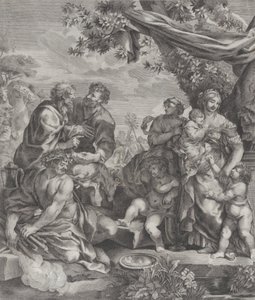 Alegorický výjev s obětním beránkem, 1640-70.