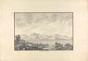 Pohled na údolí Hierapolis (nyní Pamukkale) od Giovanni Battista Borra