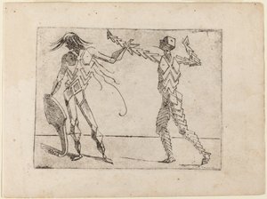 From "Bizzarie di varie Figure"   1240184   cs       czech Successfully Translated  Original: f.4 23 Man, woman and child of ‘Turon Bay.’ from an Album of 372 drawings of landscapes, coastlines, costumes and everyday life made during Lord Macartneys embass
