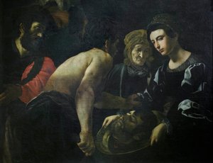 Salome s hlavou Jana Křtitele od Giovanni-Battista Caracciolo