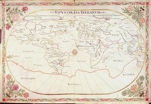 Další Ms 11765: Mapa světa od Giovanni Battista Cavallini