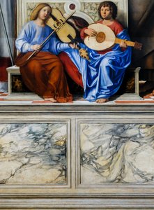 Panna s dítětem a svatí