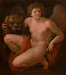 Druhý z páru alegorických obrazů: Mír a hojnost, kolem 1747-85 (olej na plátně) od Giovanni Battista Cipriani