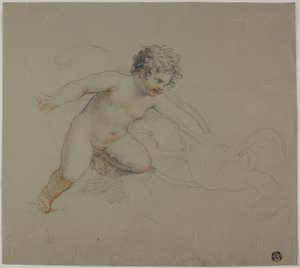 Boj dvou putti od Giovanni Battista Cipriani