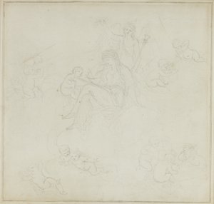 Venuše s Putti od Giovanni Battista Cipriani