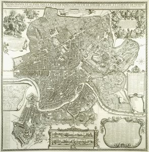 Plán města Říma, 1730