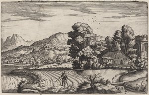 Hornatá krajina s podobenstvím o rozsévači od Giovanni Battista Fontana