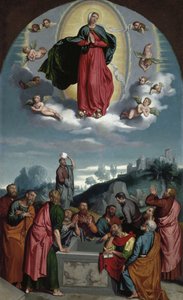 Nanebevzetí Panny Marie od Giovanni Battista Moroni