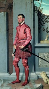 Gian Gerolamo Grumelli. Um 1560 od Giovanni Battista Moroni