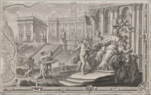 Nová mapa Říma, kterou vynesl na světlo Giambattista Nolli v roce MDCCXLVII, známá jako La Pianta Grande di Roma