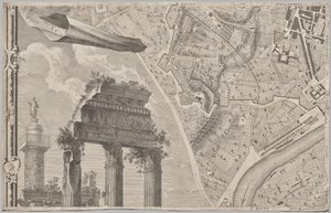 Nová mapa Říma, kterou vynesl na světlo Giambattista Nolli v roce MDCCXLVII, známá jako La Pianta Grande di Roma