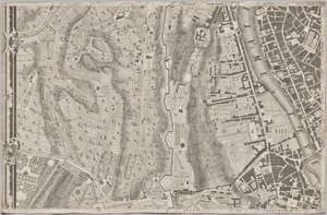 Nová mapa Říma, kterou vynesl na světlo Giambattista Nolli v roce MDCCXLVII, známá jako La Pianta Grande di Roma
