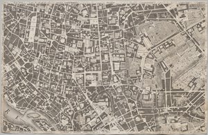 Nová mapa Říma, kterou vynesl na světlo Giambattista Nolli v roce MDCCXLVII, známá jako La Pianta Grande di Roma