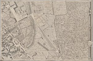 Nová mapa Říma, kterou vynesl na světlo Giambattista Nolli v roce MDCCXLVII, známá jako La Pianta Grande di Roma