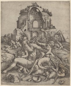 Leda a labuť od Giovanni Battista Palumba
