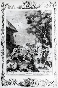 Erminia je uvítána pastýřem, zpěv VII, Jeruzalém vysvobozen od Giovanni Battista Piazzetta