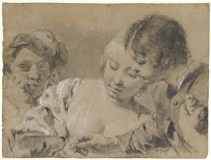 Krmení psa od Giovanni Battista Piazzetta
