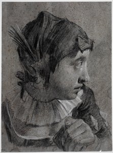 Hlava mladé dívky (Barbara Piazzetta?) od Giovanni Battista Piazzetta