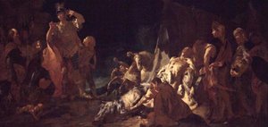 Dariova smrt od Giovanni Battista Piazzetta