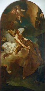 Extáze svatého Františka, Giovanni Battista Piazzetta (1682-1754). od Giovanni Battista Piazzetta