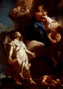 Panna Maria se zjevuje andělu strážnému od Giovanni Battista Piazzetta