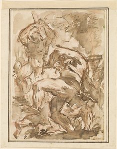 Bitva nahých mužů od Giovanni Battista Piranesi