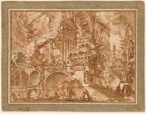 Starobylý přístav od Giovanni Battista Piranesi