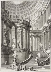 Starověký chrám od Giovanni Battista Piranesi