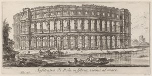 Amfiteátr v Pule na Istrii od Giovanni Battista Piranesi