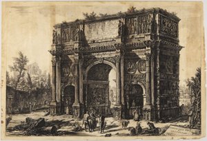 Konstantinův oblouk od Giovanni Battista Piranesi