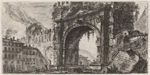 Oblouk Rimino od Augusta od Giovanni Battista Piranesi