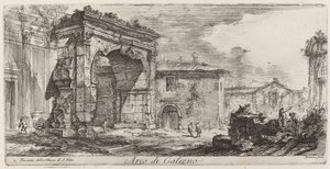 Trajanův oblouk v Anconě od Giovanni Battista Piranesi