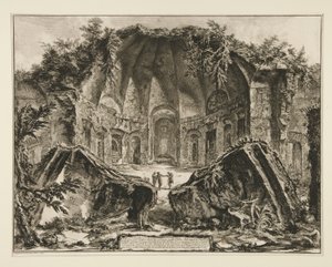 Pozůstatky chrámu boha Canopa v Hadrianu od Giovanni Battista Piranesi