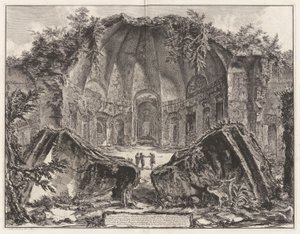 Pozůstatky chrámu boha Canopa v Hadrianu od Giovanni-Battista Piranesi