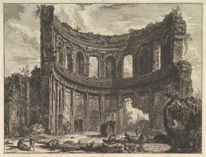 Pozůstatky Apollónova chrámu v Hadriánově vile poblíž Tivoli Hadrians Villa ..., ca. 1768. od Giovanni Battista Piranesi